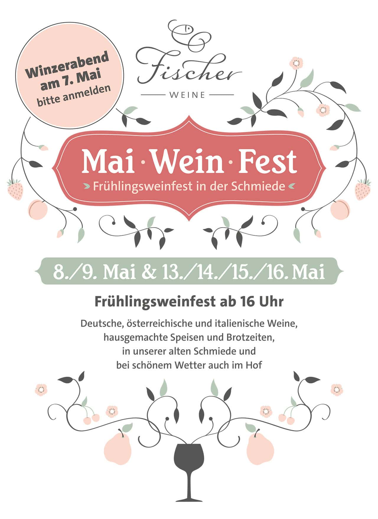 Fischer Weine - Mai Wein Fest 2026 - 8./9. Mai und 13./14./15./16. Mai